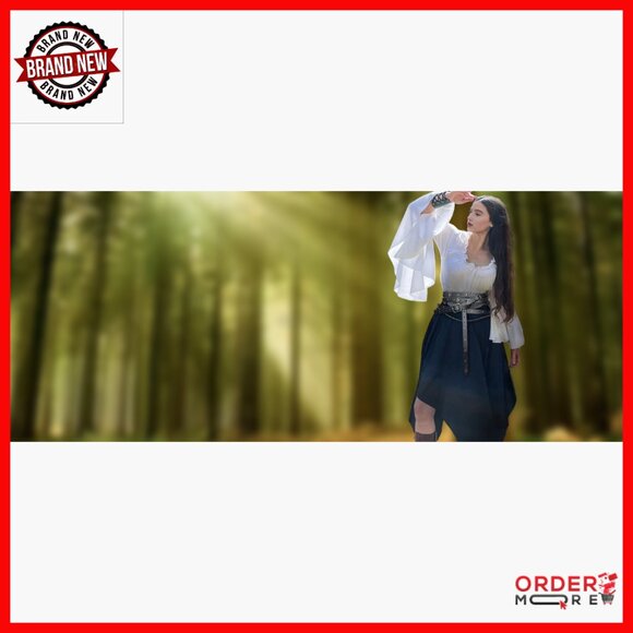 Vintage Adjustable Faux Leather Chain Belt, Medieval Thin Belt for Dresses - Picture 7 of 7